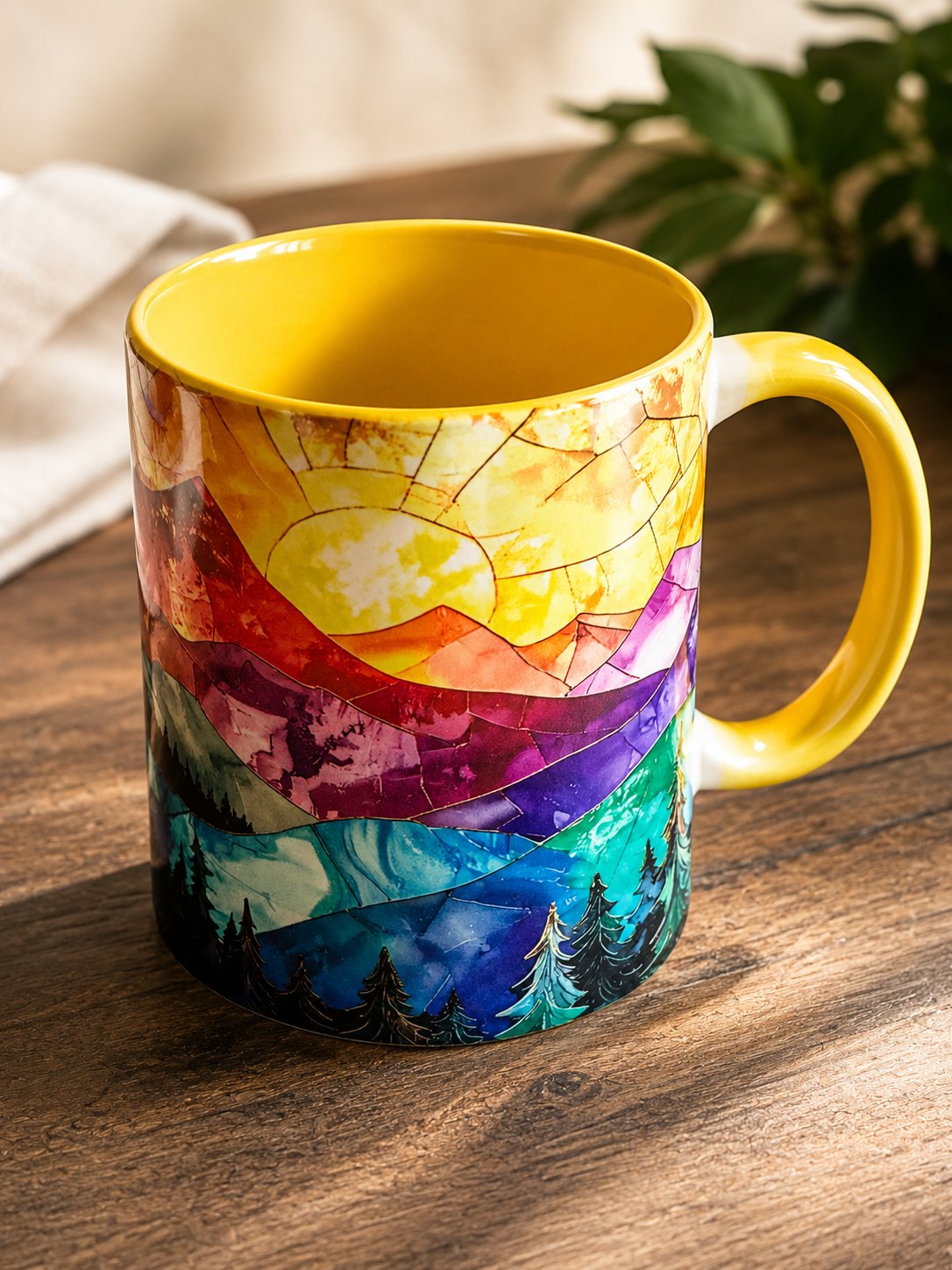 Custom printed mugs on display — Gold Coast, Australia